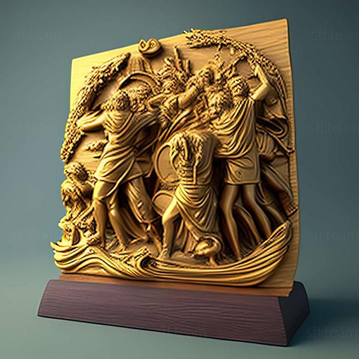 3D модель Золотая игра Total War в Риме (STL)